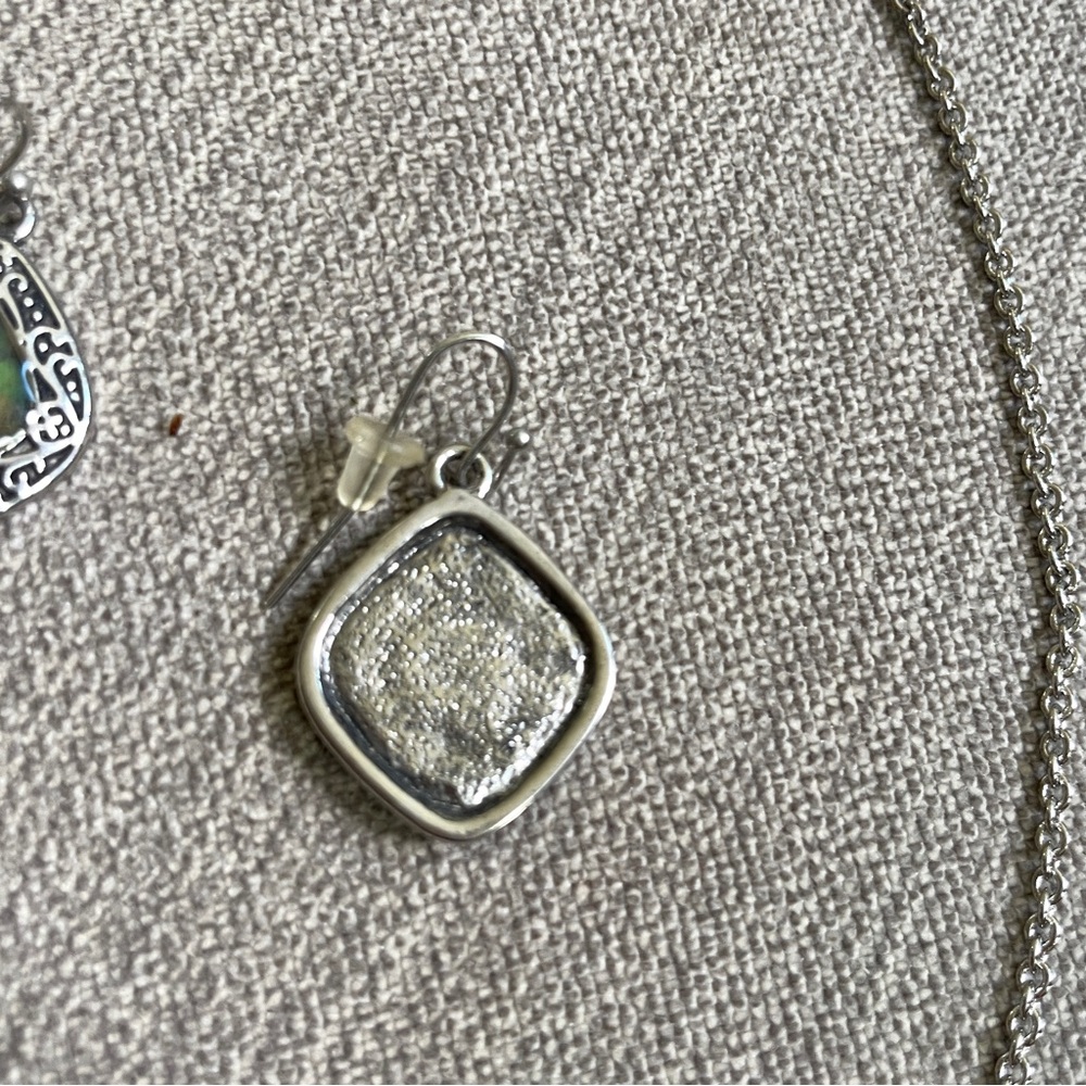 Abalone Necklace and Earrings Set.   B - Picture 6 of 8